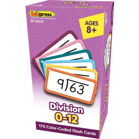 EDUPRESS Division Flash Cards - All Facts 0-12 TCR62030